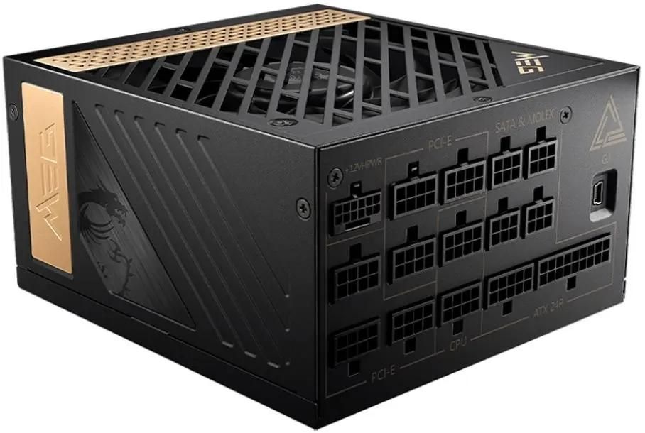 Блок питания MSI MEG Ai1300P,  1300Вт,  120мм,  черный, retail [306-7zp4a11-ce0]